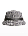 LOEWE ALLOVER ANAGRAM JACQUARD BUCKET HAT,PROD247780036