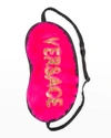 Versace Logomania Eye Mask In Fuxia