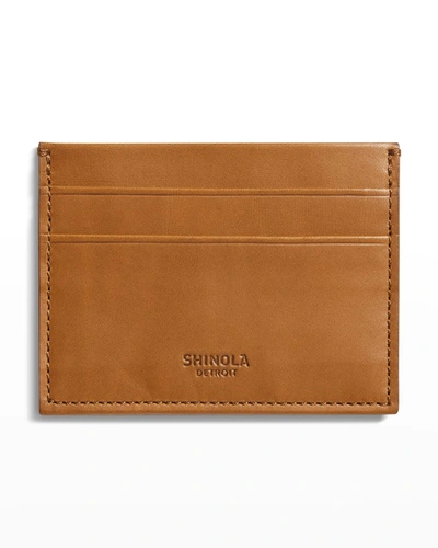 Shinola Men's 5-pocket Card Case In Tan