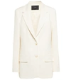 Joseph Womens Ivory Comfort Cady Jackie Single-breasted Stretch Woven Blazer In Ivory