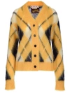 MARNI MARNI DIAMOND PATTERN KNIT CARDIGAN