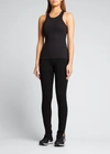 Alo Yoga Aspire Ribbed Tank Top In Black