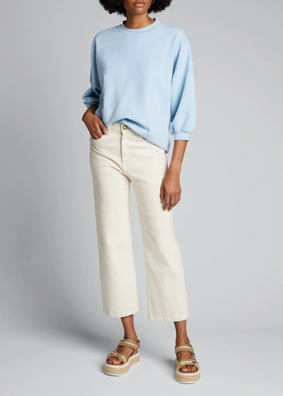 Rachel Comey Fond Drop-shoulder Sweatshirt In Oyster