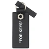 Off-white Men's Genuine Leather Keychain Keyring Holder  Gift   For Keys In Black