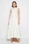 Pre-spring 2022 Ready-to-wear Ellery Poplin Maxi Dress In Ivory