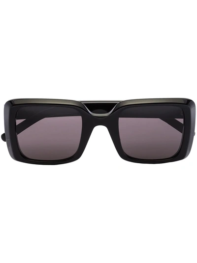 Saint Laurent Sl497 Oversized-frame Sunglasses In 黑色