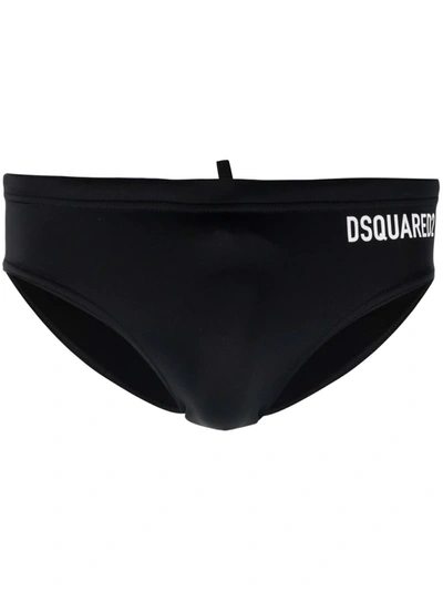 Dsquared2 Logo-icon-print Swimming Shorts In Black 1