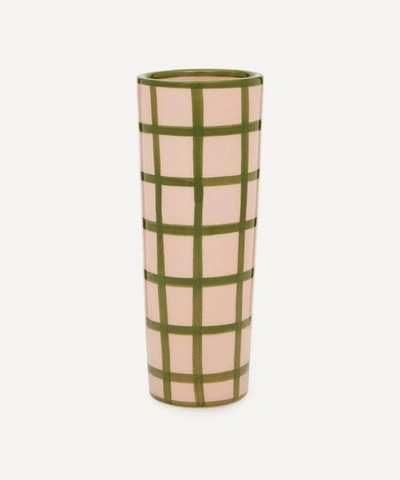 Vaisselle Spring Roll Vase In Rosa/verde