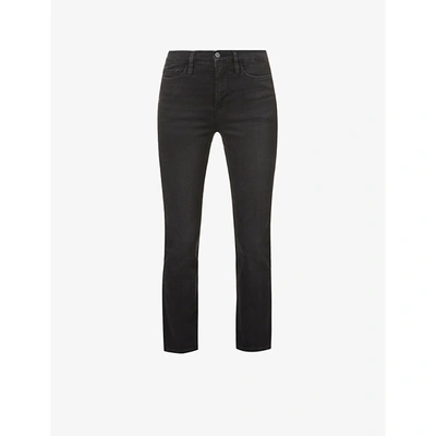 Frame Le Sylvie Straight-leg High-rise Stretch-denim Jeans In Kerry