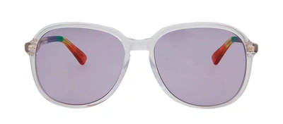 Gucci Gg0259s 003 Oversized Square Sunglasses In Violet