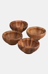 Nambe Yaro Set Of 4 Individual Salad Bowls