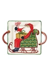 VIETRI OLD ST. NICK HANDLED SQUARE PLATE,OSN-78015