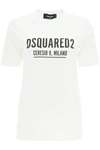 Dsquared2 Ceresio 9 Print T-shirt In White,black
