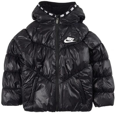Nike Kids' Baby's & Little Girl's Chevron Cinched Puffer Jacket In Black