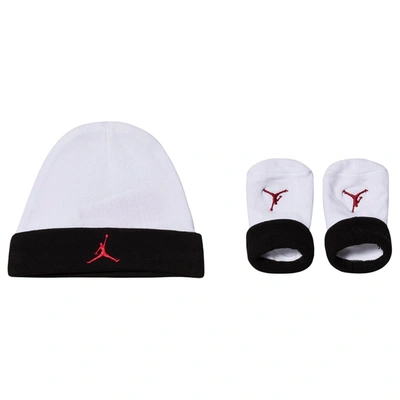 Air Jordan Kids' Jordan Hat And Booties Set White