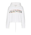 VALENTINO EMBROIDERED LOGO HOODIE,17674369