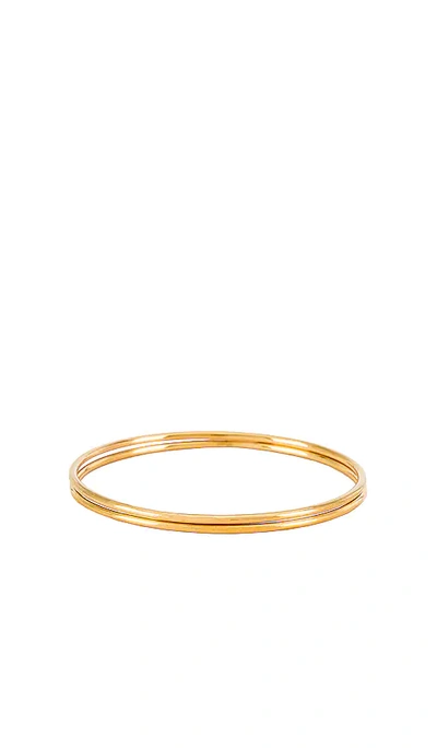 Casa Clara Leilani Bracelet Set In Metallic Gold