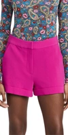 Cinq À Sept Cinq A Sept Elaine Crepe Shorts In Petunia