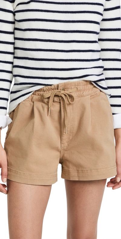 Dl 1961 Rylan Drawstring Shorts In Khaki (twill)