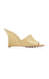 BOTTEGA VENETA STRETCH WEDGE LOUNGE LEATHER MULES