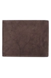 Buxton Credit Card Leather Billfold Wallet In Tan