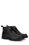 Reserve Footwear Positron Lug Sole Leather Chukka Boot In Black