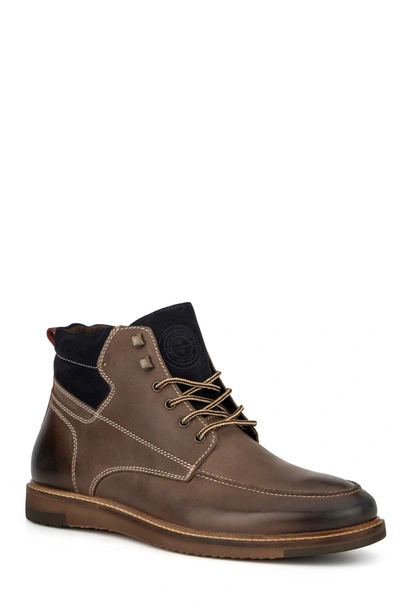 Reserve Footwear Kappa Leather Hiker Boot In Brown