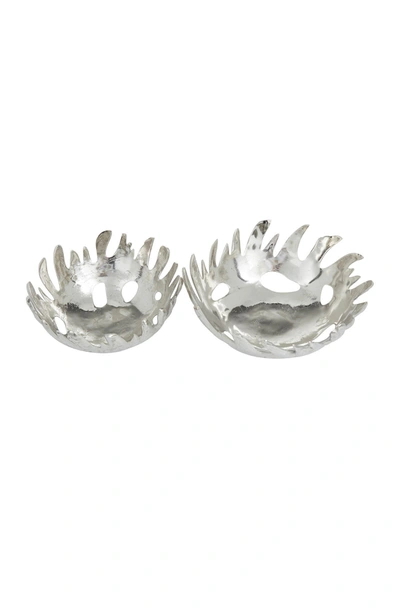 Willow Row Decorative Bowls In Silver