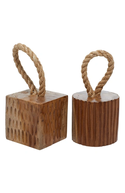 Willow Row Coastal Teakwood Sculpture In Brown