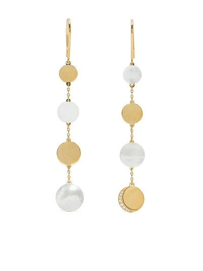 Ahkah 18kt Yellow Gold Lunar Eclipse Mother-of-pearl Earrings