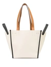 Proenza Schouler White Label Large Mercer Leather Tote Bag In Vanilla