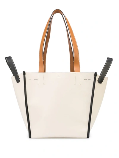 Proenza Schouler White Label Large Mercer Leather Tote Bag In Vanilla