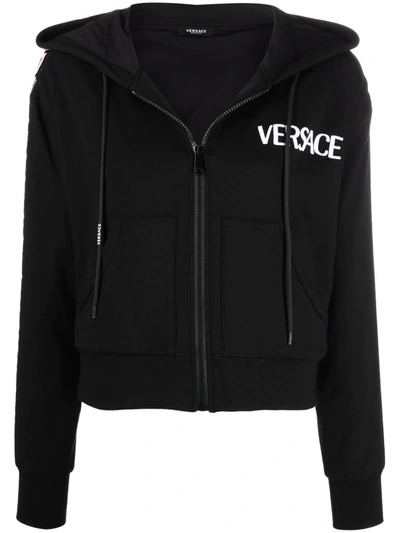 Womens Hoodies Versace Zip Up Hoodie VERSACE JEANS COUTURE Round
