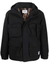 Carhartt Multi-pocket Hooded Jacket In Schwarz