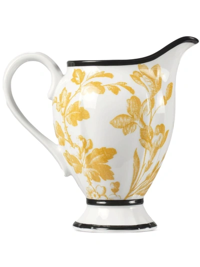 Gucci Herbarium Porcelain Creamer In Sunset, Yellow