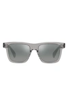 Oliver Peoples Men's Casian Gradient-lens Rectangle Sunglasses In Grey/ Dark Grey Mirror
