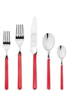 Mepra Fantasia 5-piece Stainless Steel Place Setting Set In New Coral