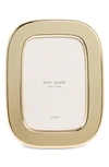Kate Spade South Street 4" X 6" Gold Oval Picture Frame In Gold