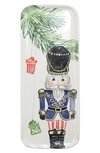 Vietri Nutcrackers Narrow Rectangular Platter In Handpainted