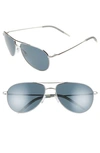 OLIVER PEOPLES BENEDICT 59MM AVIATOR SUNGLASSES