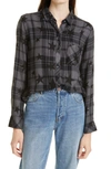 Rails Hunter Button-front Plaid Shirt - Ash Twilight Stars In Ash Twilight Stars