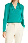 KOBI HALPERIN NELLIE STRETCH SILK BLOUSE