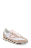 Tretorn A-rawlins Colorblock Suede Retro Sneakers In White Blush