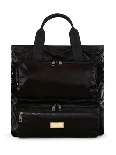 Dolce & Gabbana Black Shopper Tote Bag