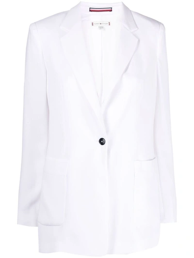 Tommy Hilfiger Single-breasted Blazer In White