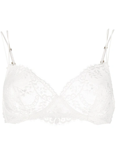 La Perla Exotique Non-wired Lace Bra In White