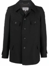 Maison Margiela Single-breasted Denim Jacket In Black