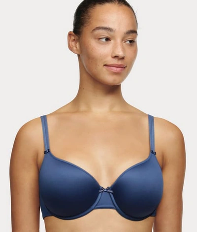 Chantelle Basic Invisible T-shirt Bra In Ceramic Blue