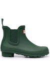 Hunter Original Chelsea Boots In Green