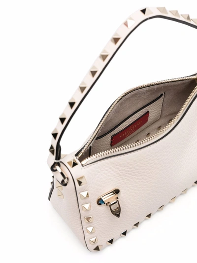 Valentino Garavani Off-white Small Rockstud Shoulder Bag